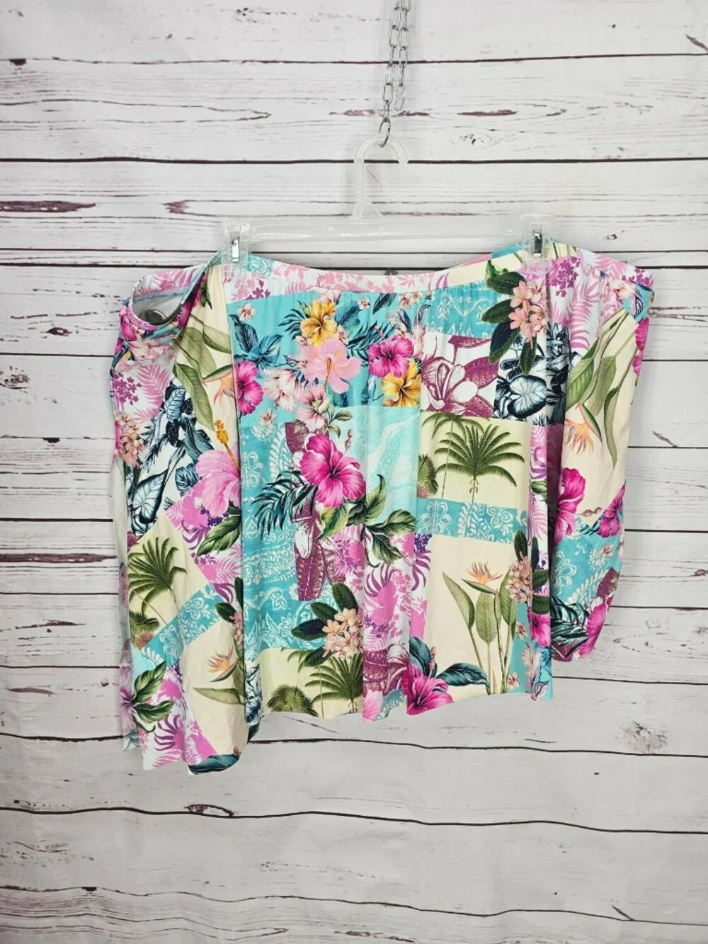 Torrid Womens Plus‎ Size 6 Floral Tropical Bikini Wrap Set Swim Top & Skirt